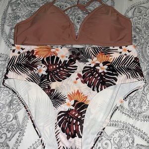 high waisted bathing suit